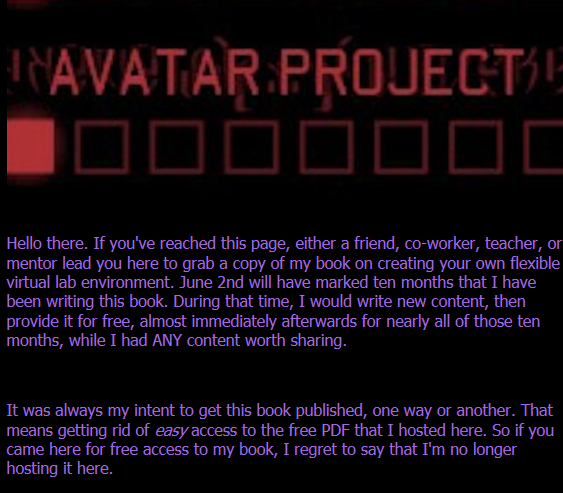 Create Your Own Security Lab - Project AVATAR
