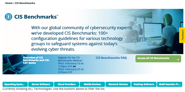 Use Center for Internet Security - CIS Benchmarks to Secure Your Systems